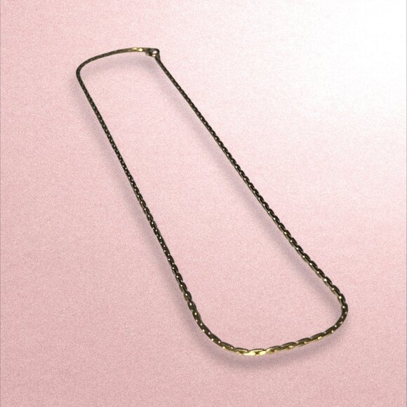 Vintage Gold-Tone Twisted Chain Necklace With Lobster Clasp Closure Elegant Desi - Picture 1 of 5